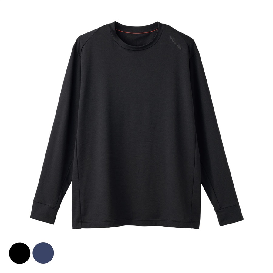 VENEX ブラック ロングスリーブ Tシャツ メッシュ ベネクス｜公式オンラインストア