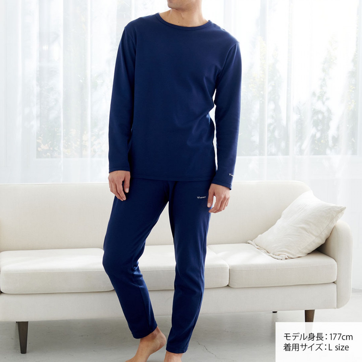 【新品】VENEX ベネクス コンフォートポンチ 半袖Tシャツ ネイビー M VENEX リカバリーウェア ベネクス ユニセックス 男女兼用 上下