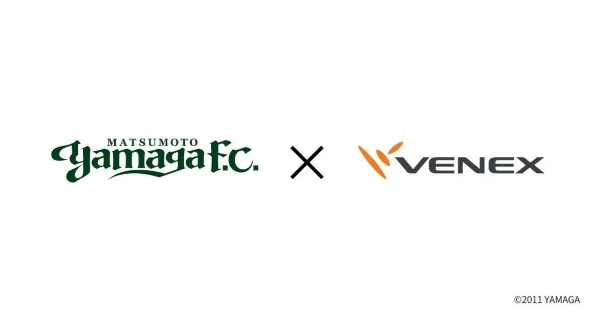 松本山雅FC × VENEX のロゴ