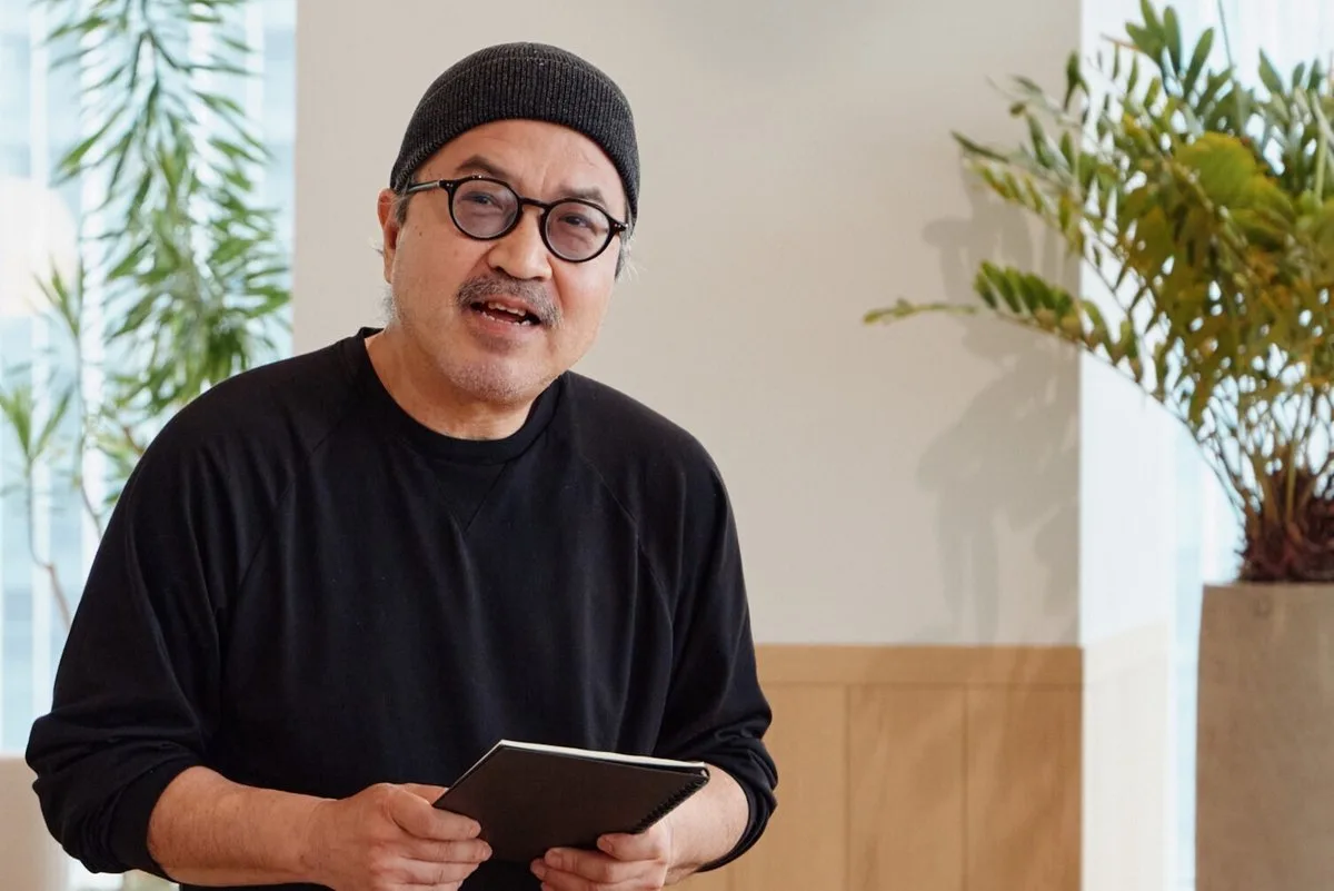ノートを手に開発の経緯を語るWOOLLABOの祖父江嘉成さん